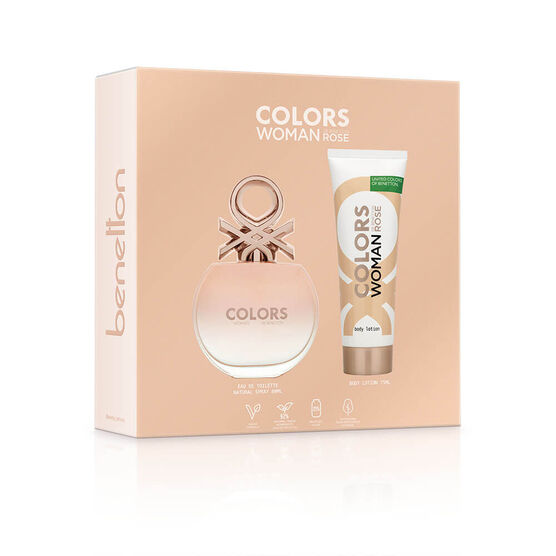 Kit Coffret Benetton Rose United Colors Feminino Eau de Toilette